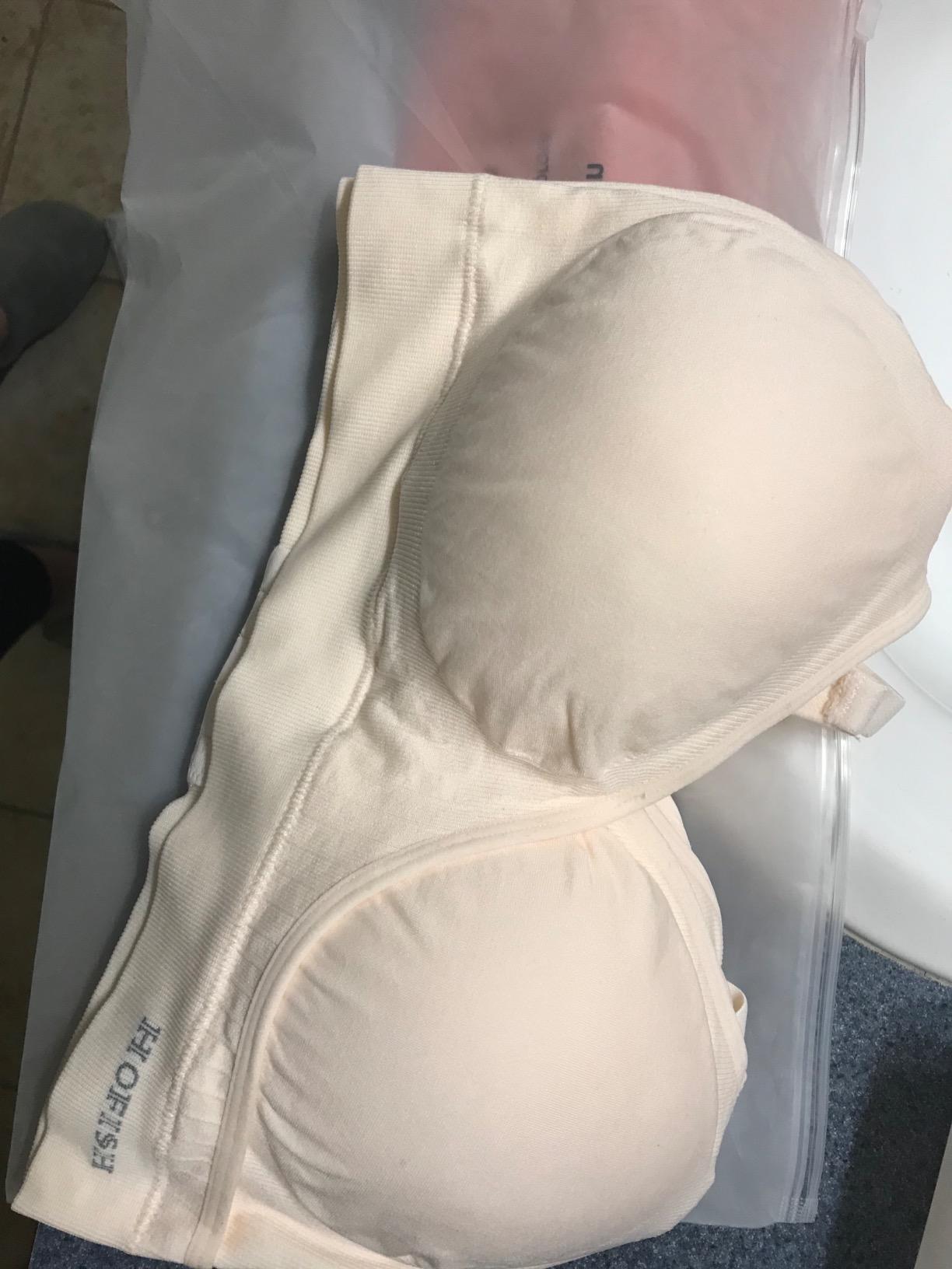 HOFISH ZipPum Bra, Hands-Free Pumping & Nursing Bra, Dual-Zip Adjustable Non-Stretch Prevents Bottle Drop customer photo 1