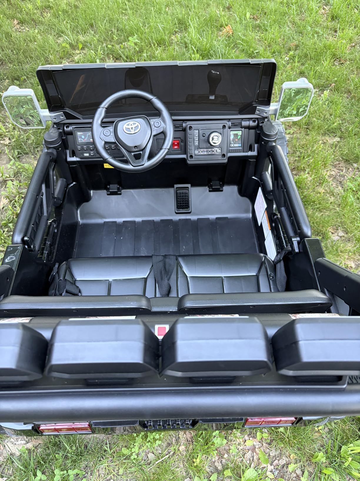 24V Ride on Toys for Kids, Licensed Toyota FJ, 2 Seater Ride on Car with Remote Control, Electric Car w/ 4-Wheeler Suspension, Led Light, Music, USB, Electric Vehicle for Age 3-8, Camouflage customer photo 1