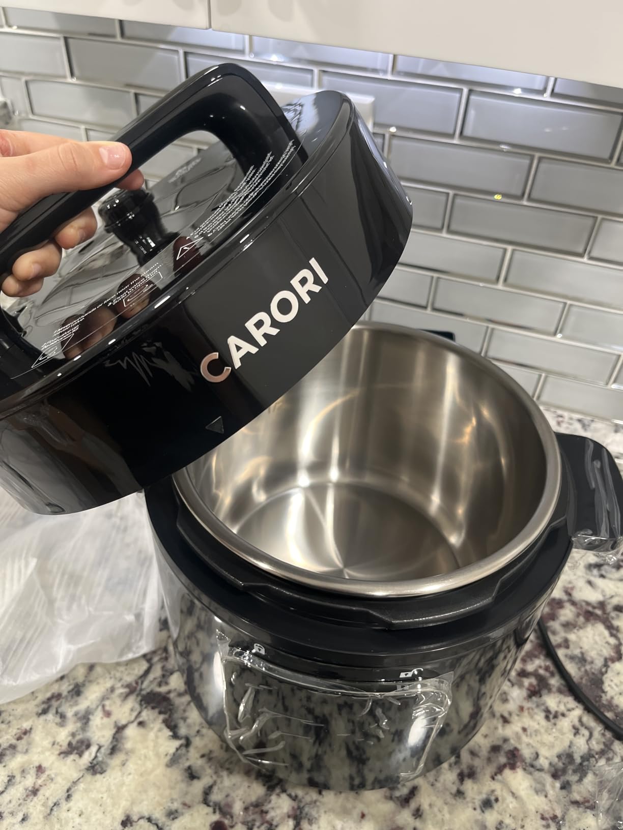 12-in-1 Electric Pressure Cooker 8 Quart, 1200W Multi-Cooker with Stainless Steel Pot, Slow Rice Cooker, Saute, Steamer, Yogurt & Food Warmer, Delay Timer, Black customer photo 1