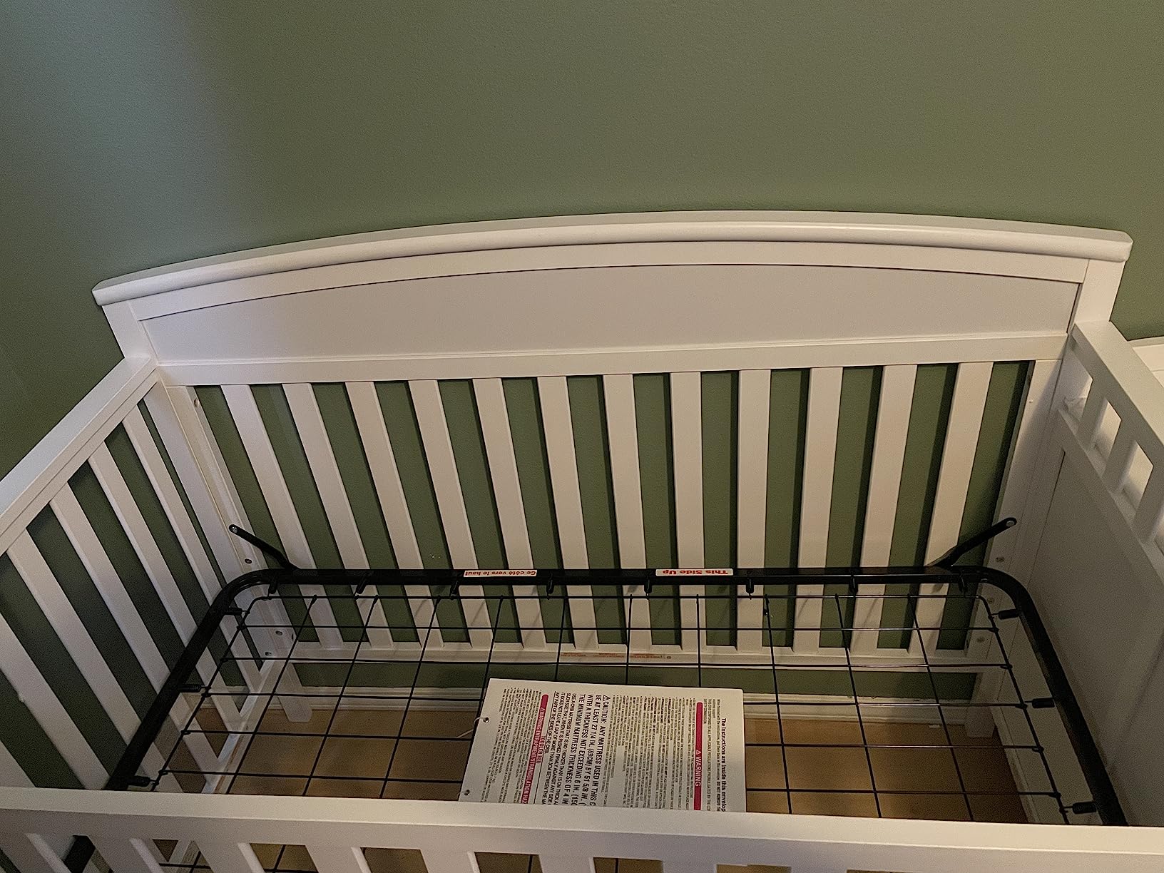 Graco Benton 4-in-1 Convertible Crib and Changer - GREENGUARD Gold Certified, Crib & Changing Table Combo, Water-Resistant Changing Pad, Converts to Toddler Bed, Daybed and Full-Size Bed (Hazelnut) customer photo 1