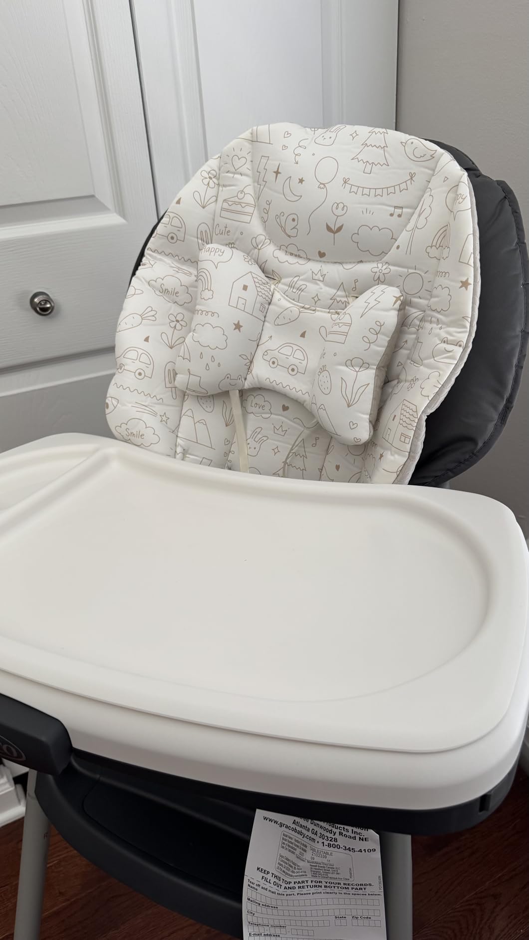 High Chair Cover Compatible with Graco - Detachable & Machine Washable, Soft Padding with Neck Support, 4-Season Universal Seat Pad customer photo 1