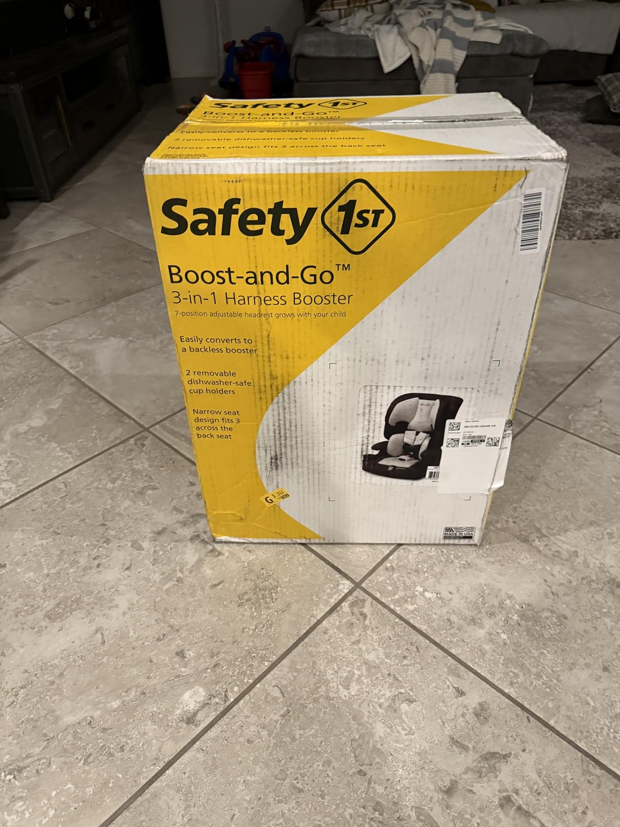 Safety 1st Boost-and-Go 3-in-1 Harness Booster Car Seat, High Street customer photo 1