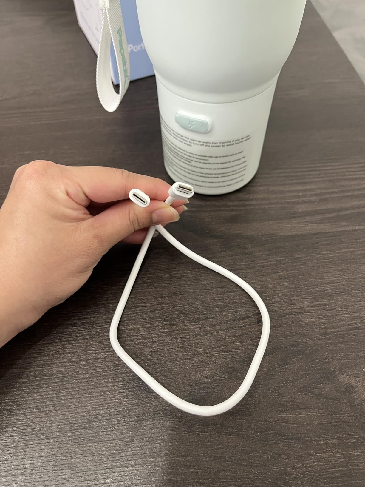 Papablic Pro Portable Bottle Warmer for Travel - 2.5 Min Fast Heating, Built-in Sterilizer, 5 Temp Settings, Baby Milk & Formula Warmer On the Go, Long Battery, Smart Keep Warm customer photo 2