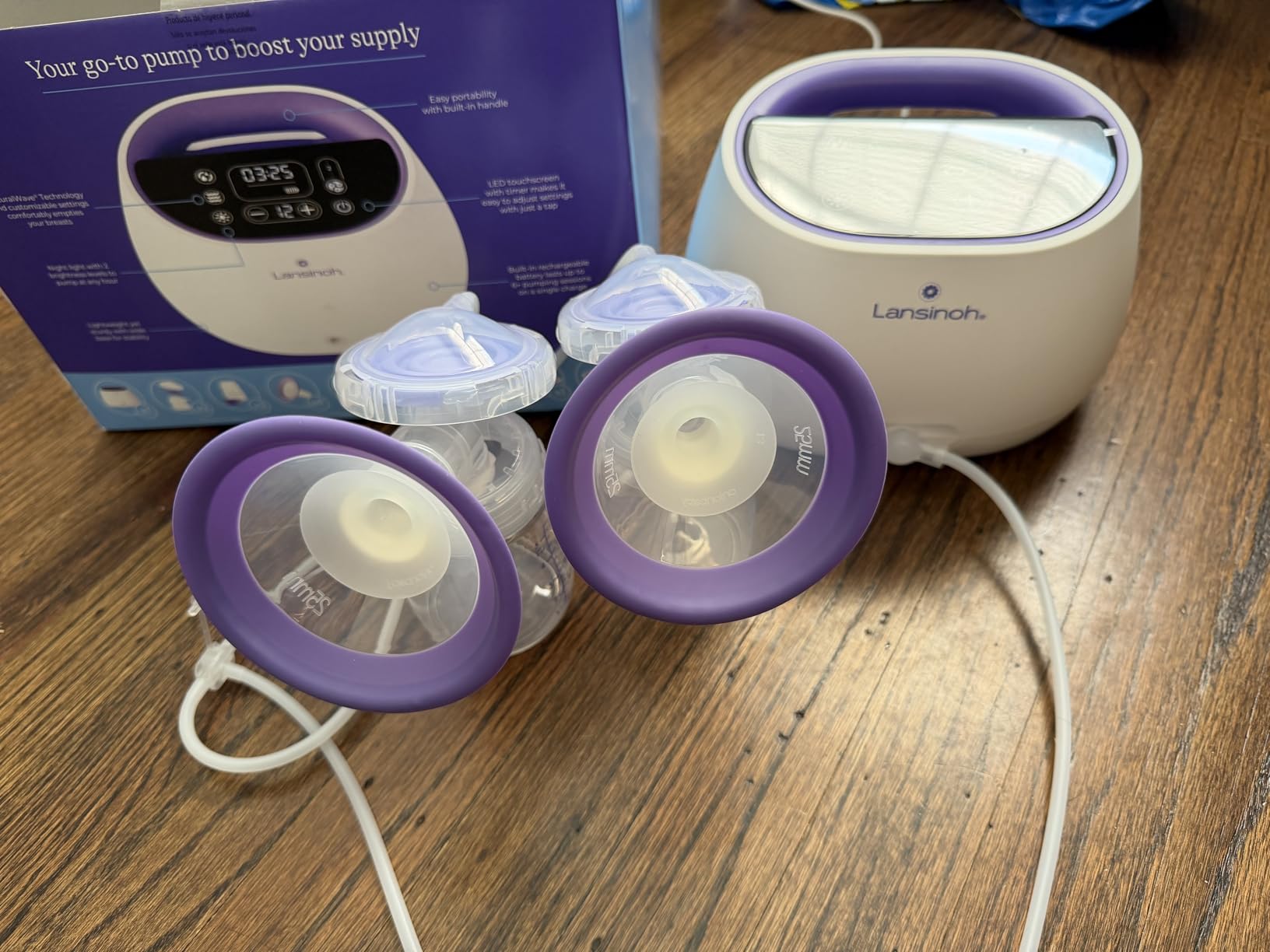 Lansinoh NaturalWave Double Electric Breast Pump - Hospital-Grade Suction customer photo 2
