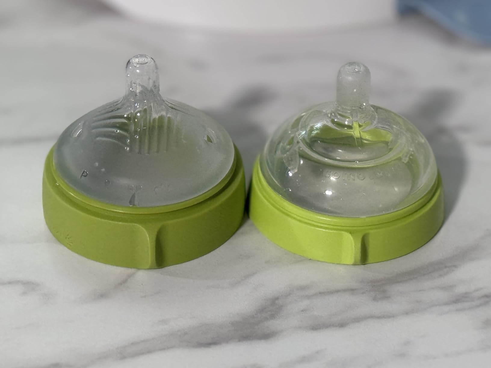 Comotomo Silicone Baby Bottle Gen 2 - 2026 Release (8oz) - Soft, Wide-Neck Bottle for Comfortable Feeding with Dual Anti Colic Vents (Includes Medium Flow Nipples), Yellow (Double Pack) customer photo 1