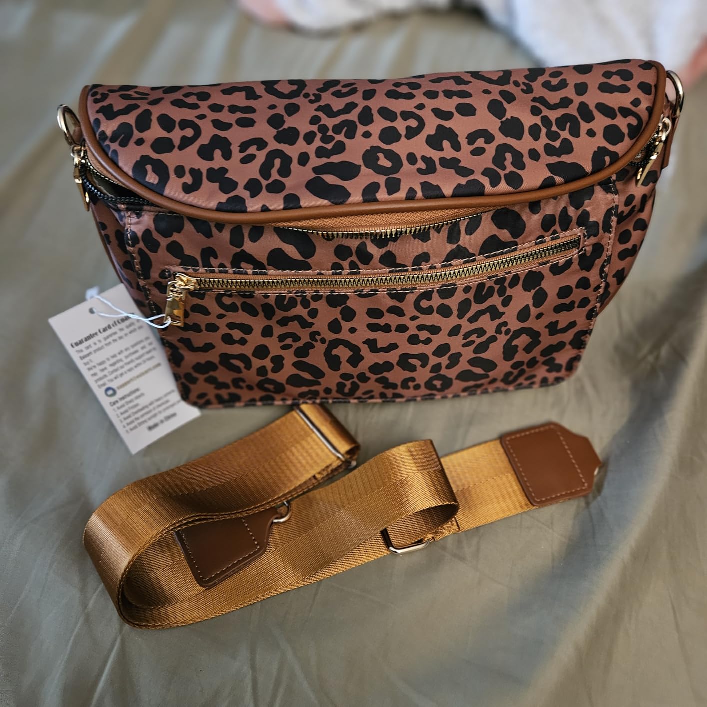 Eslcorri Small Diaper Bag Fanny Pack for Quick Outings, Crossbody Diaper Purse customer photo 1