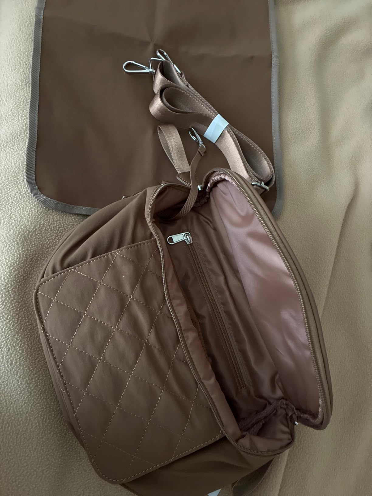 G4Free Small Diaper Bag with Portable Changing Pad Nylon Crossbody Purse customer photo 2