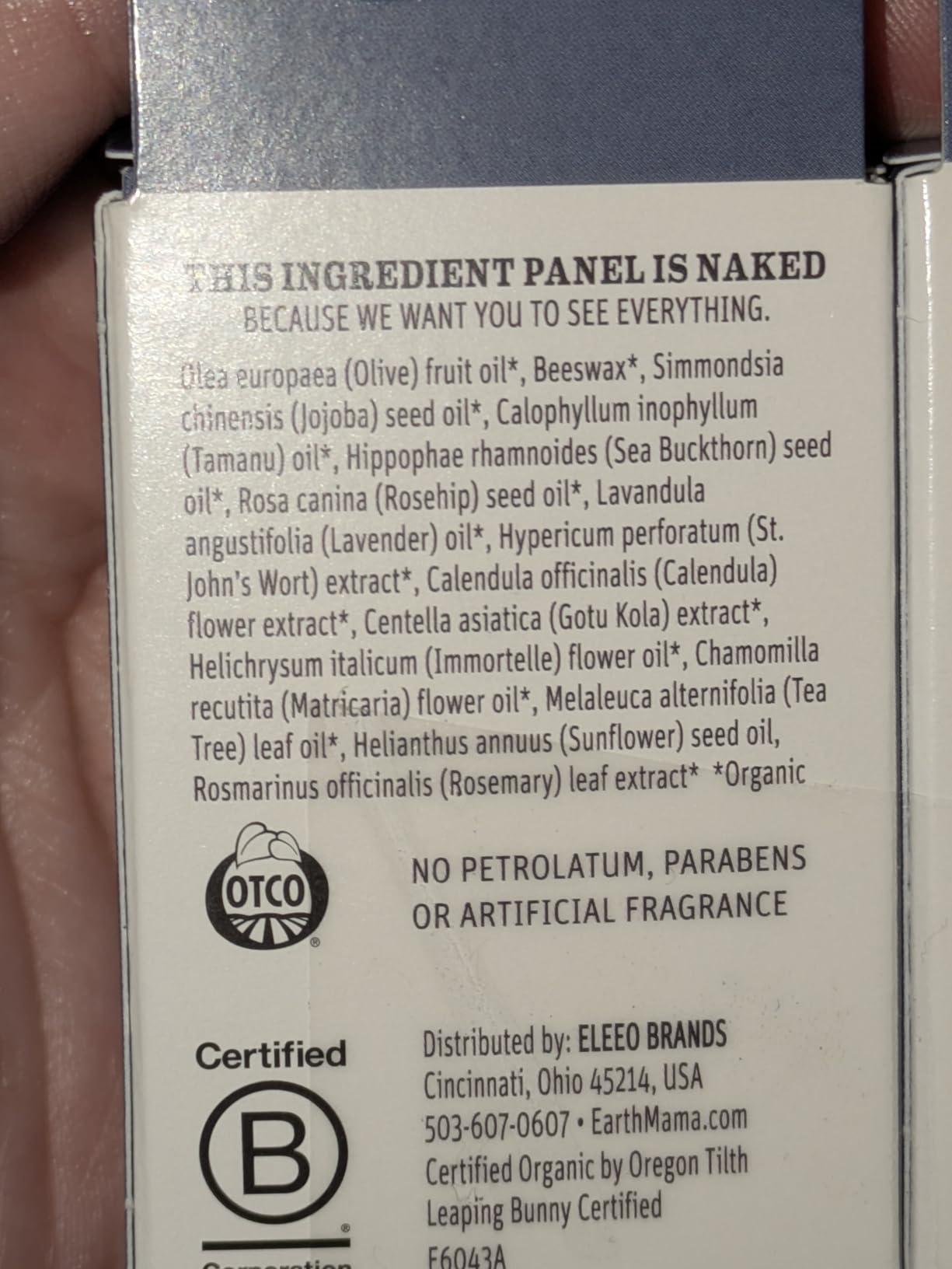 Earth Mama Organic C-Section Balm (1 count) customer photo 2