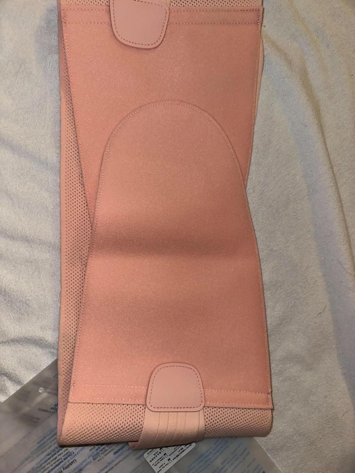 FREETOO Postpartum Belly Band Wrap for Women, Abdominal Binder Post Surgery, for Natural Delivery, C Section Belly Binder Post Partum, Stomach Binder Postpartum with Adjustable Compression, M, Pink customer photo 2
