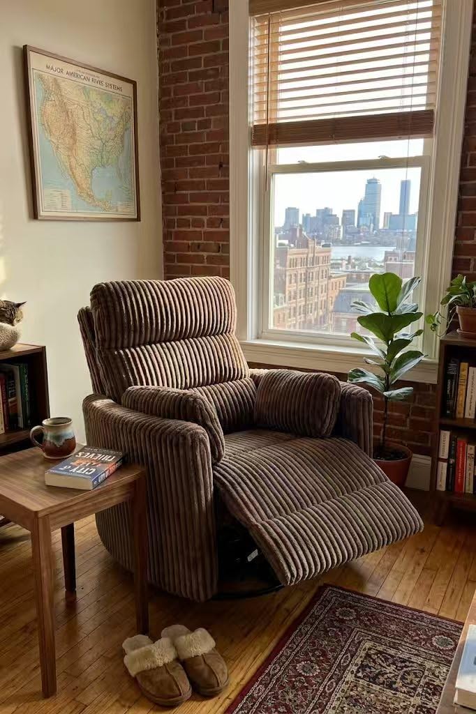GRAINELL Oversize Power Swivel Recliner, 40in Wide Electric Glider Rocking Chair with Headrest Adjustment, USB Port, 270° Swivel, Rock 30° - for Living Room, Nursery, Black (5' 7' to 6' 1' Height) customer photo 2