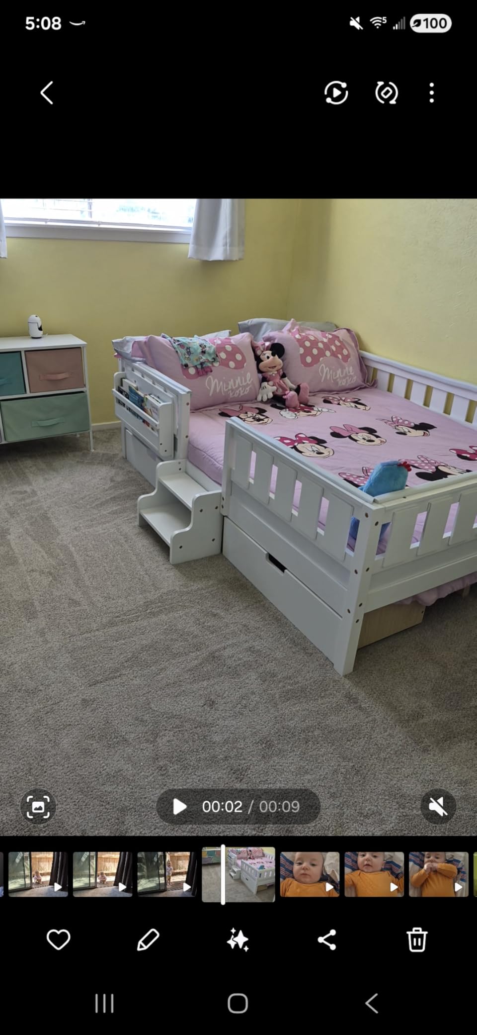 Bellemave Twin Floor Bed with Stairs, Rails and Slats, Twin Size Montessori Floor Bed with Bookshelf and 2 Storage Drawers, for Girls Boys (Light Natural) customer photo 2
