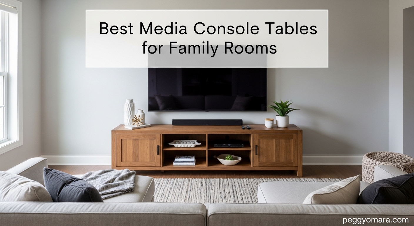 Best Media Console Tables for Family Rooms