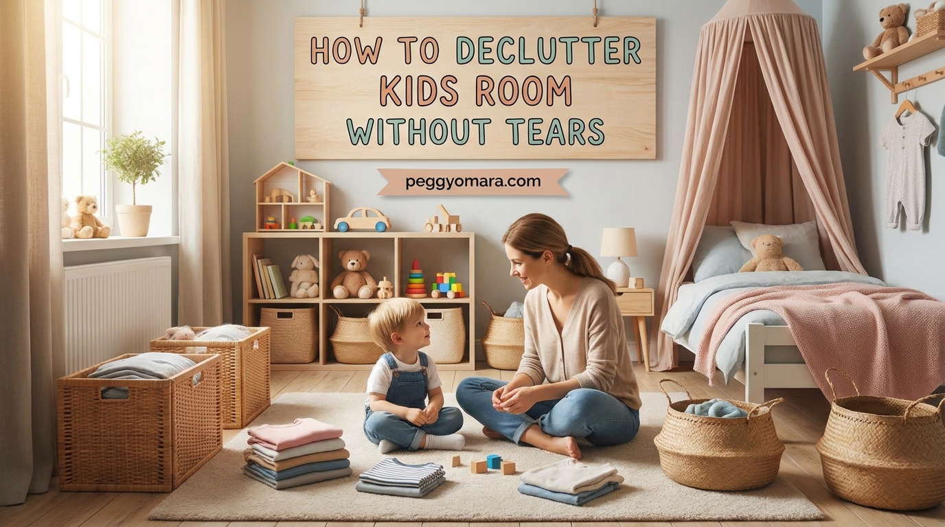 How to Declutter Kids Room Without Tears