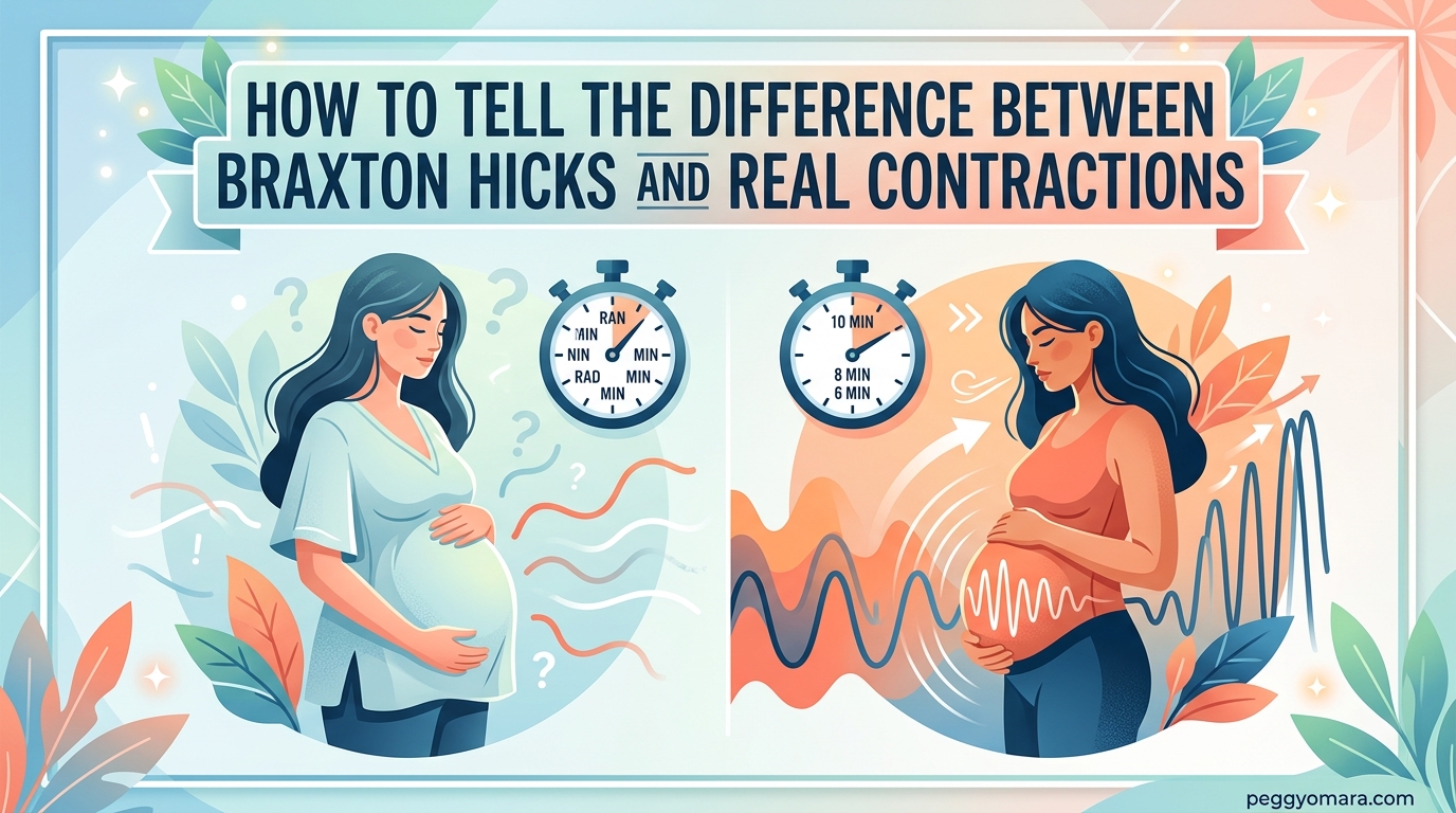 How to Tell the Difference Between Braxton Hicks and Real Contractions