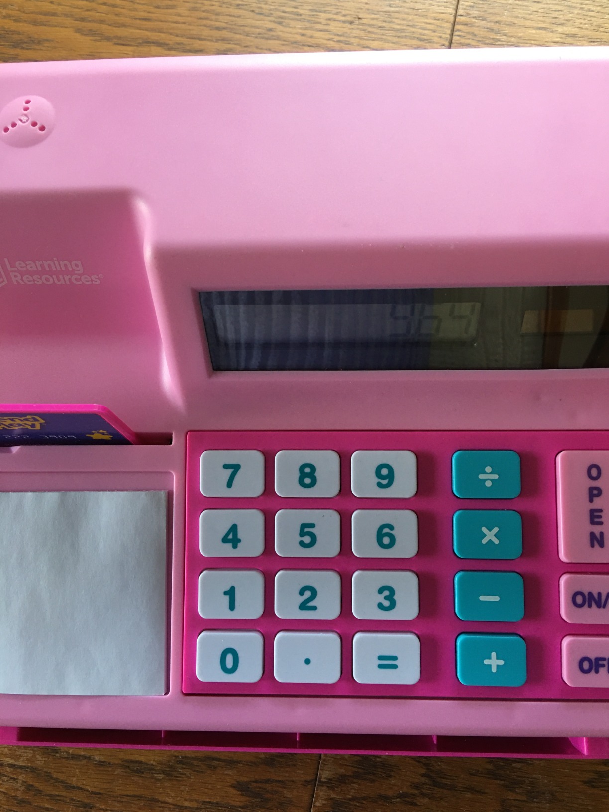 Learning Resources Pretend & Play Calculator Register Toy - Kids Play Set & Credit Card, Teaching Math Set customer photo 2