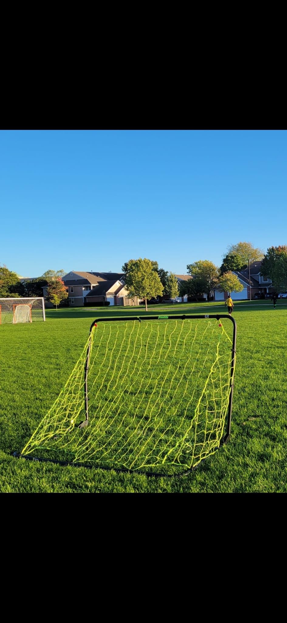 Franklin Sports Competition Soccer Goals - Backyard Portable Steel Soccer Goals - Adult + Youth Soccer Goal with Net + Ground Stakes Included - Multiple Sizes + Colors customer photo 1