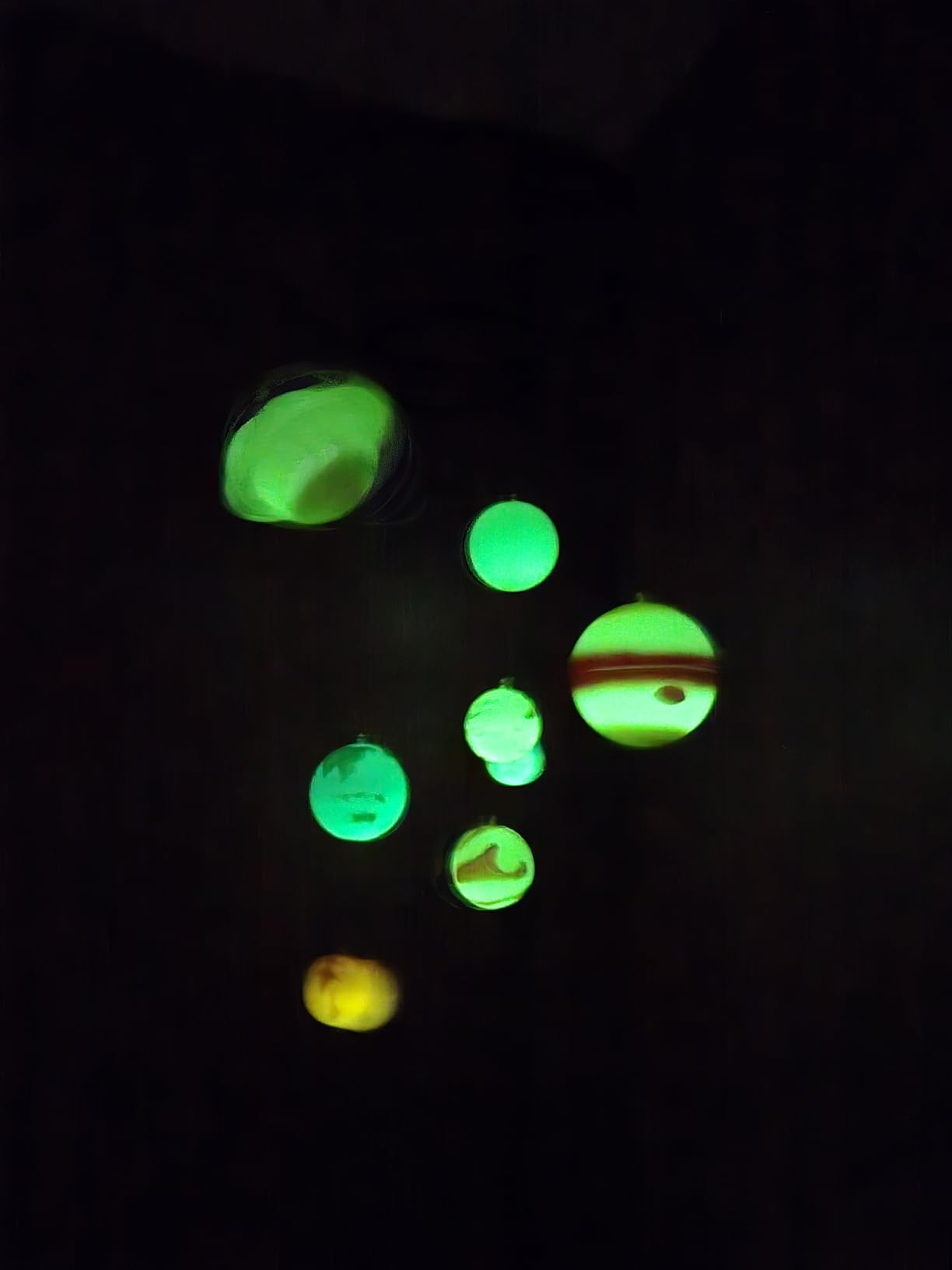Great Explorations, 3-D Solar System Glow In The Dark Ceiling Hanging Kit 3D Planets and Star Stickers Create the Milky Way Teach Science STEM customer photo 2