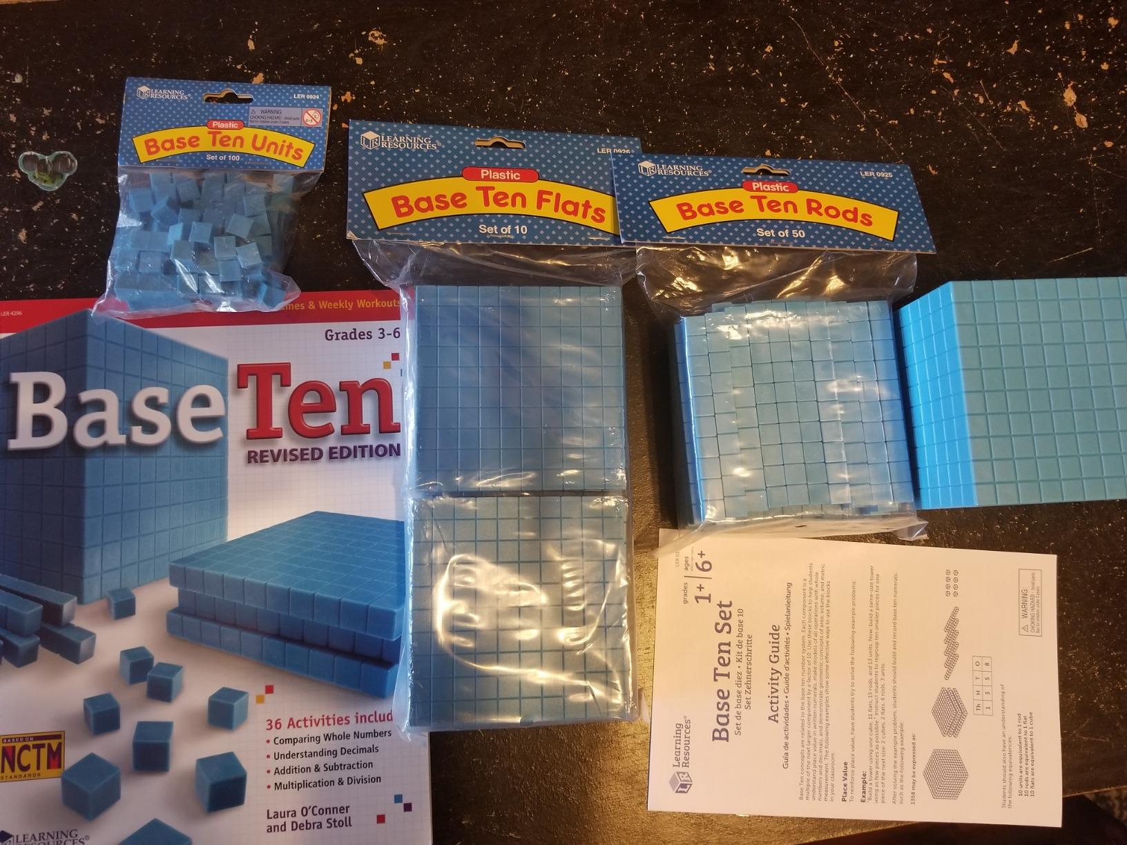 Learning Resources Plastic Base Ten Starter Set - 1st Grade Math Manipulatives for Elementary School Classroom, Learn Place Value, Base 10 Blocks for Math, Kids Counting Blocks and Teacher Supplies customer photo 1
