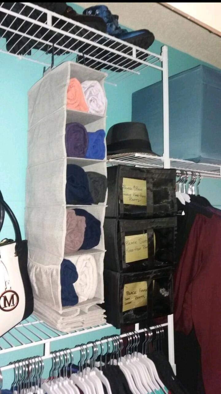 ClosetMaid Wire Closet Organizer System, Adjustable from 5 to 8 Ft., with Shelves, Hardware, Durable Steel, Fixed Mount Installation, White customer photo 2