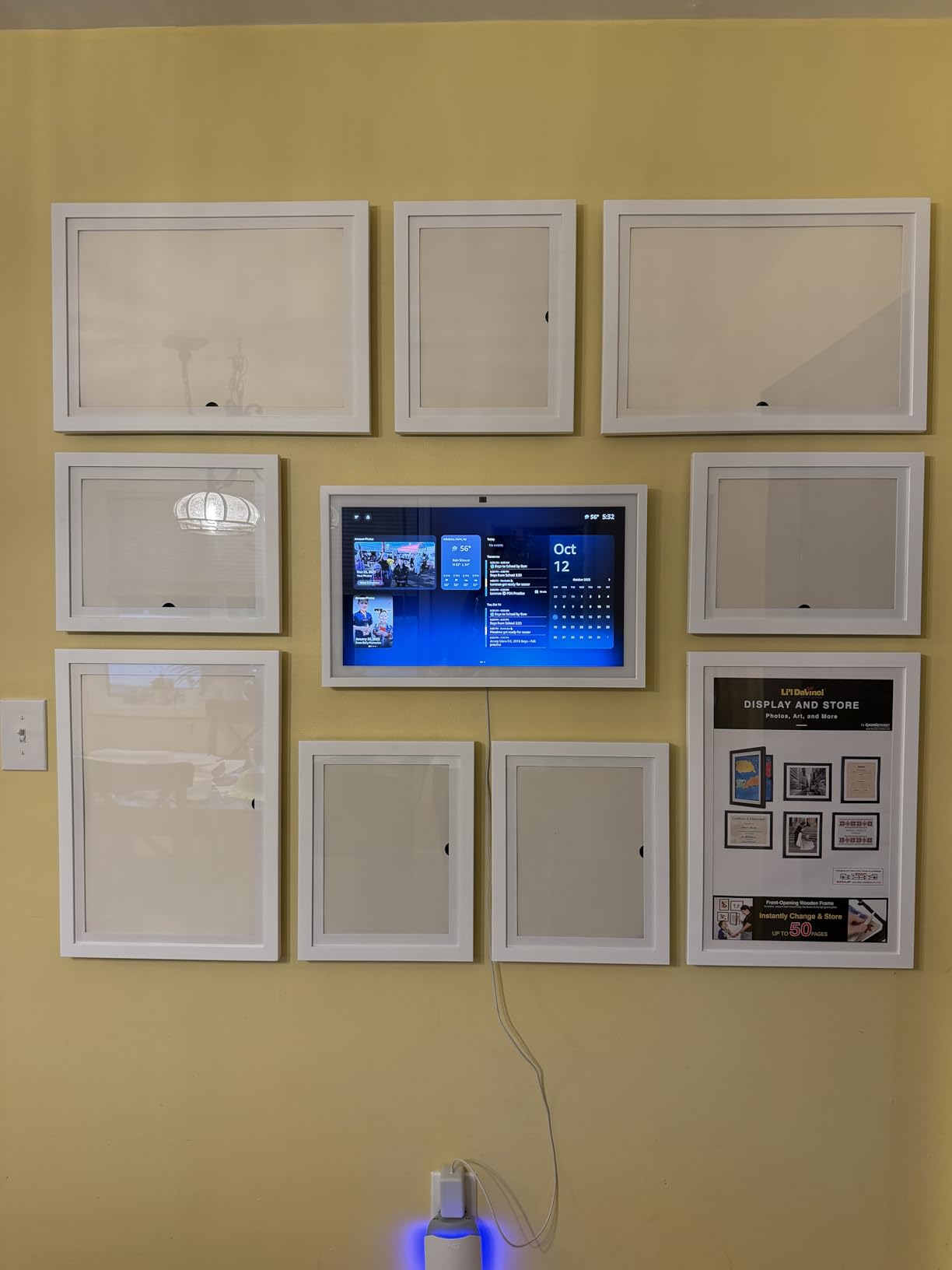 Dynamic Frames Li'l Davinci Art Cabinet, Stores up to 50 Pieces of 8.5 x 11 inch Art, Outer Wooden Frame Dimensions 11.75 x 14.75 inches customer photo 2