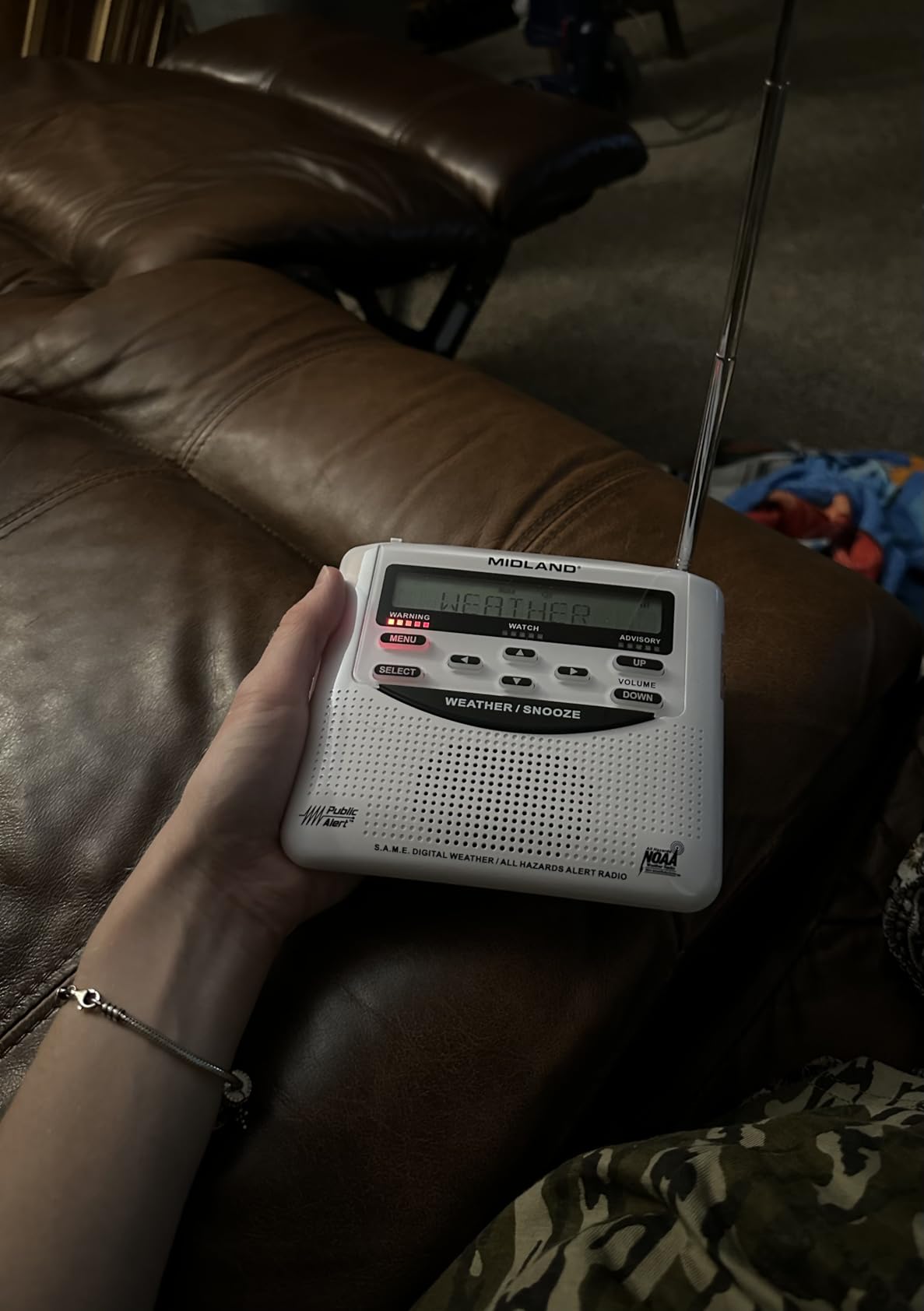 Midland - WR120B - NOAA Emergency Weather Alert Radio - Localized Programming, Trilingual Display, 60+ Emergency Alerts, Alarm, Selectable Alert Tone customer photo 1