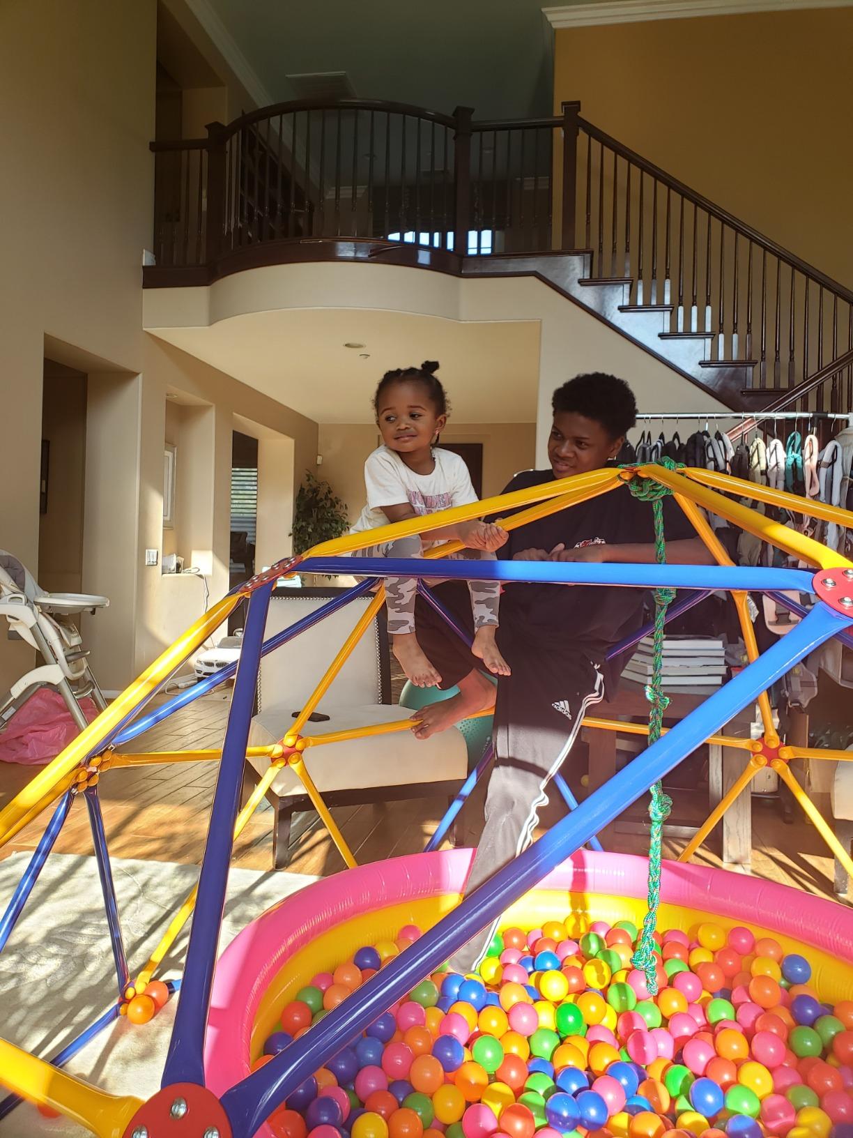 EASY OUTDOOR Space Dome Climber, Kids Outdoor Play Equipment, UV Resistant Steel, 1000 lbs Capacity GD-810 customer photo 1