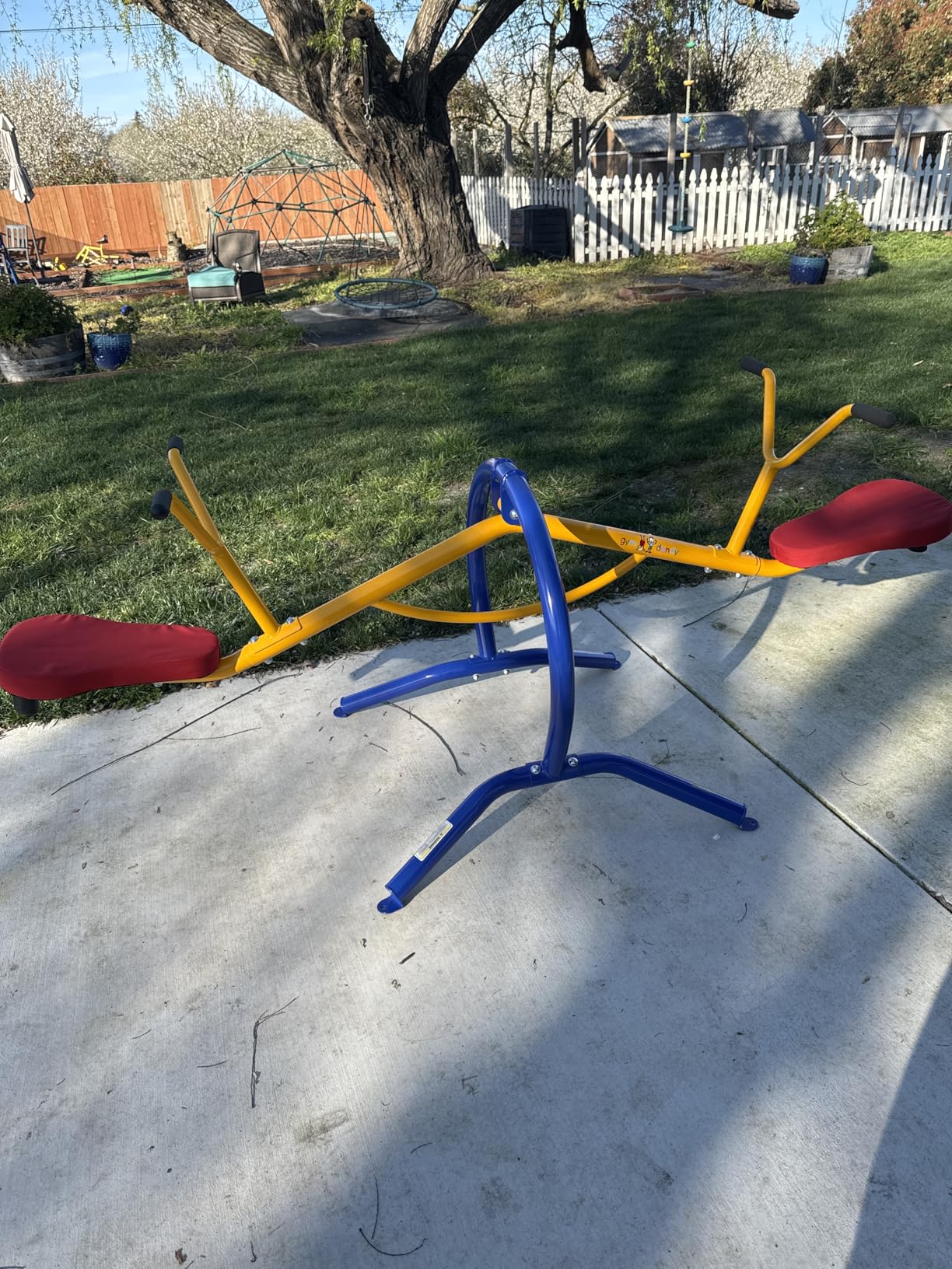 Gym Dandy Pendulum Teeter Totter Seesaw - Pendulum Motion Kids Playground Set - Indoor & Outdoor Active Play, TT-320, Age 3 and Up customer photo 1