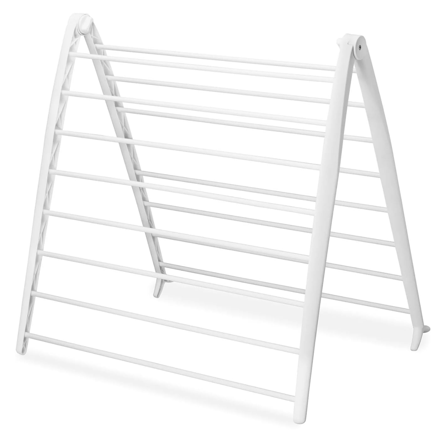Honey-Can-Do Heavy-Duty Foldable Laundry Drying Rack - Portable Shoes & Clothes Rack for Indoor & Outdoor Use, Space-Saving Design, Easy to Fold Gullwing Design, Sturdy Metal, 50lb. Capacity, White customer photo 1