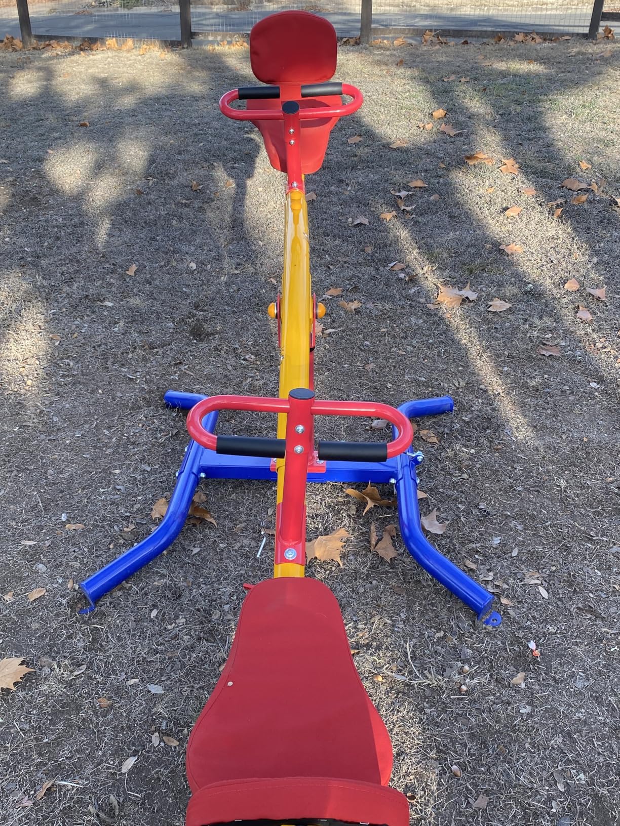 Gym Dandy Spinning Teeter Totter - 360-Degree Rotation Seesaw with Impact Absorbing Seats - Kids Backyard Playground Equipment, TT-360 customer photo 1