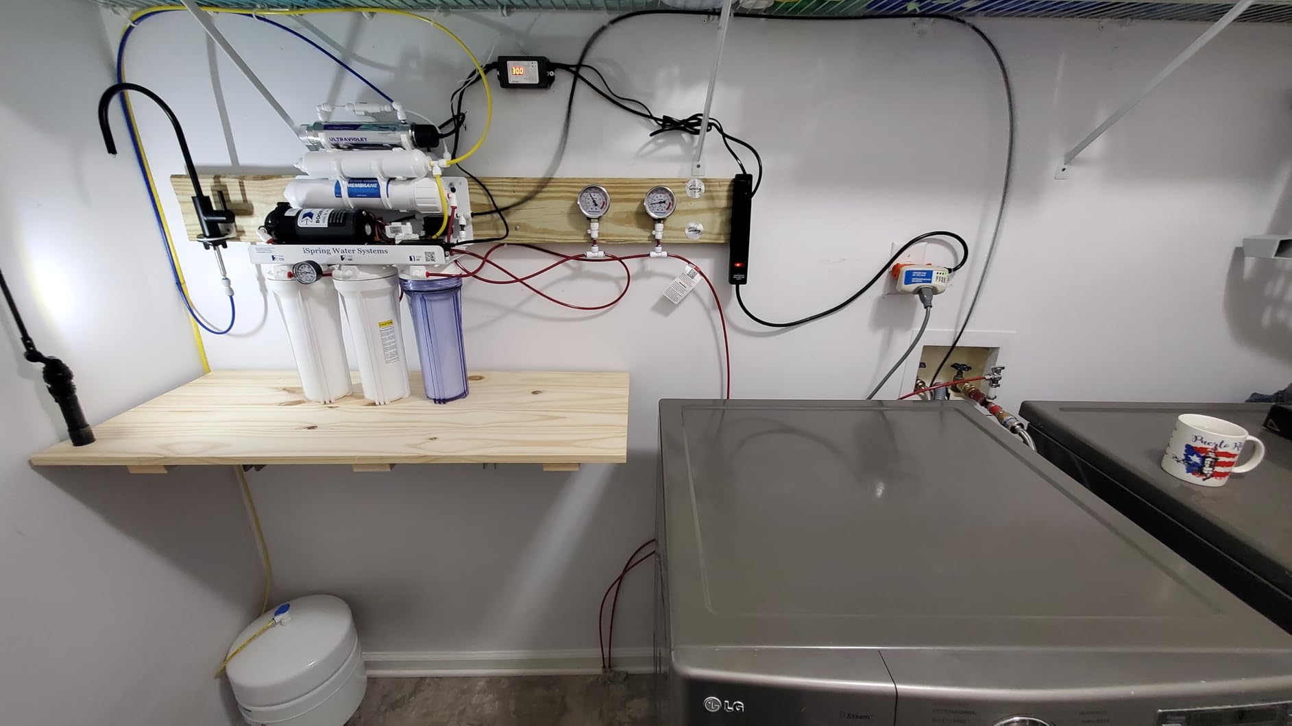 iSpring RCC1UP-AK, 100 GPD 7-Stage Reverse Osmosis Under Sink Water Filtration System with Boost Pump, Alkaline Remineralization and UV Filter, Patented Top-Mounted Faucet Design for Easy Installation customer photo 1