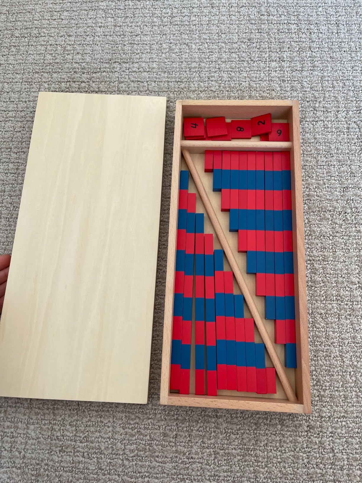 Montessori Small Number Numerical Rods with Number Tiles customer photo 2