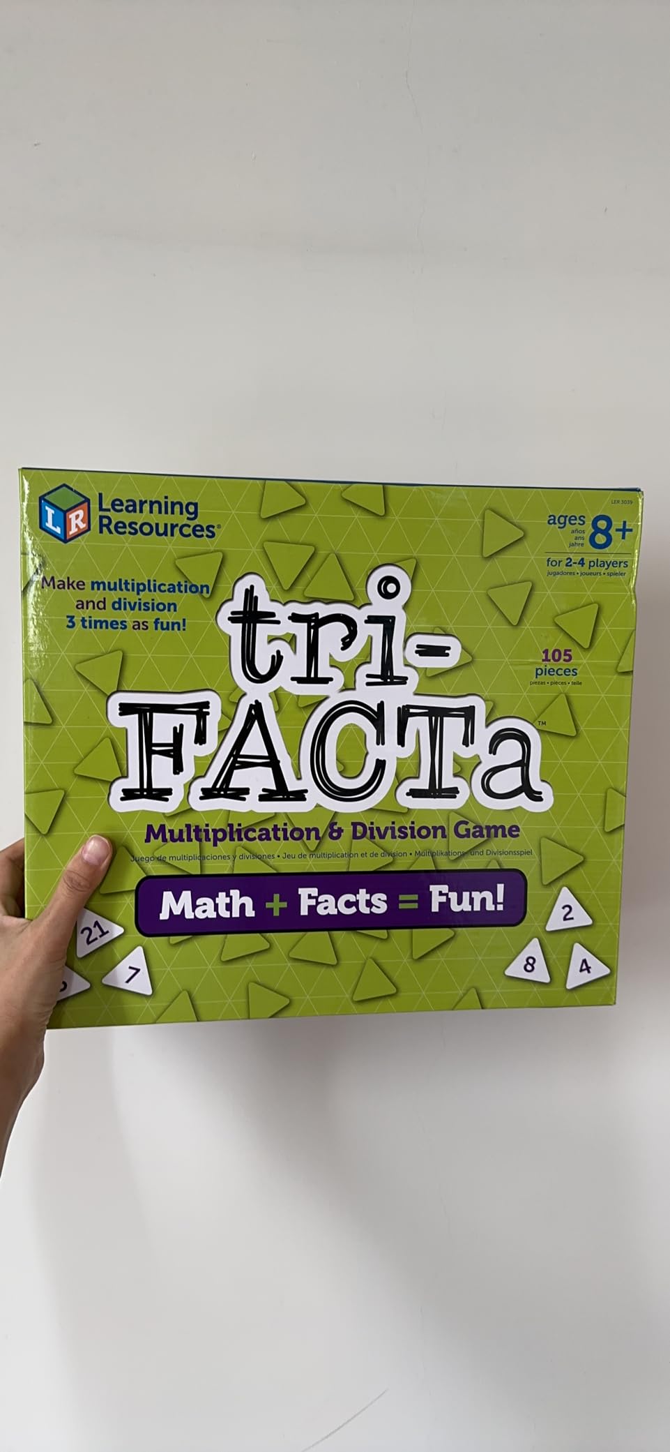 Learning Resources Tri-FACTa Multiplication & Division Game - Math Manipulatives, Kid Montessori Board Games, Classroom Must Haves, STEM Number Cards, Critical Thinking, Back to School, Kids Gifts customer photo 1