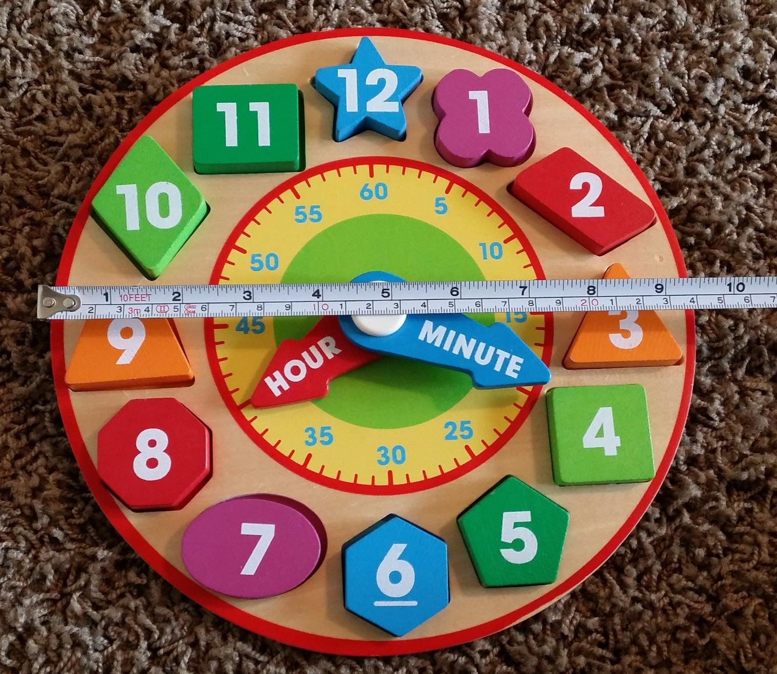 Melissa & Doug Shape Sorting Clock - Wooden Educational Toy customer photo 2