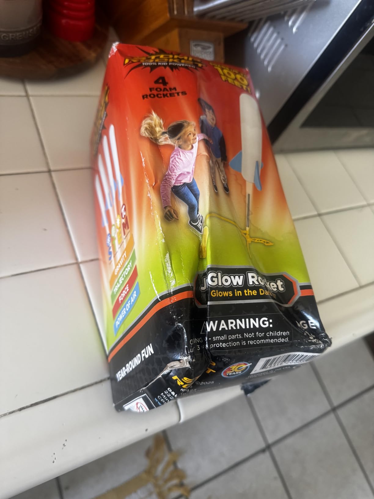 Stomp Rocket Jr Multi-Color Rocket Launcher for Kids, 8 Rockets - Fun Outdoor Kids Gifts - STEM Toy Foam Blaster Set Soars Up to 100 Feet - Ages 3 & Up customer photo 1