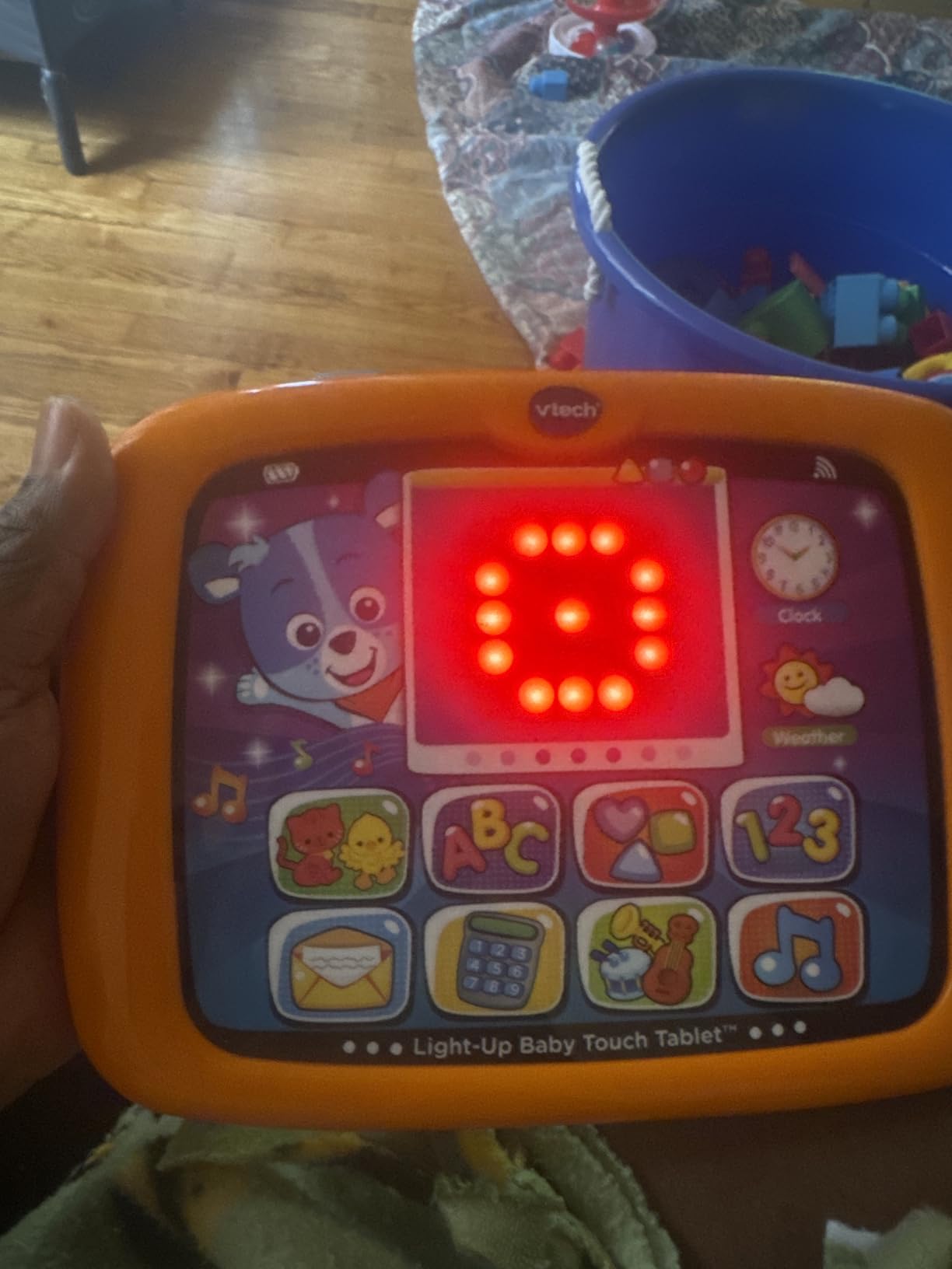 VTech Light-Up Baby Touch Tablet, Orange customer photo 1