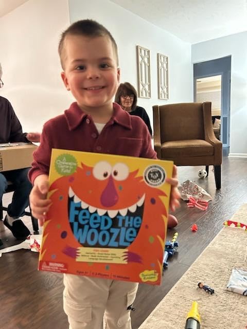 Peaceable Kingdom Feed the Woozle Cooperative Game for 2 to 5 Kids Ages 3+ - Learn Social Skills While Completing Physical Challenges customer photo 1