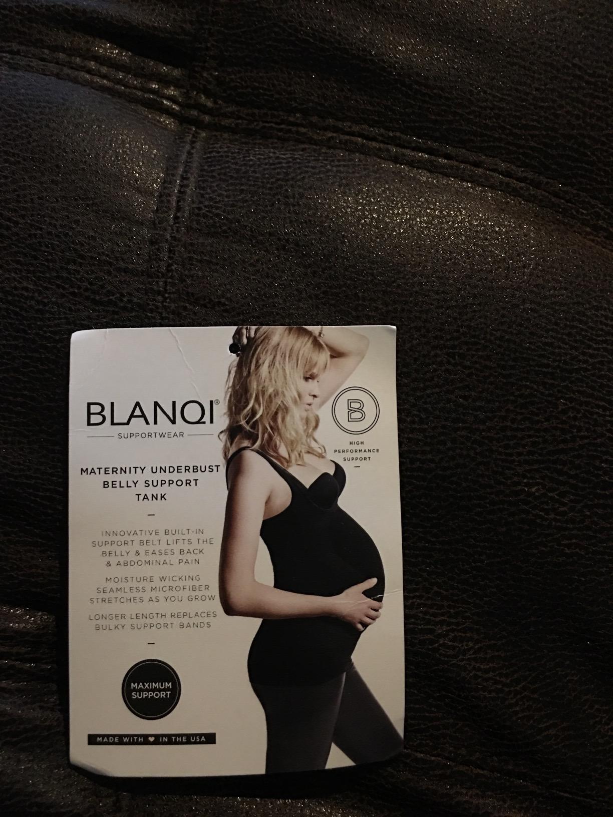 BLANQI Everyday Maternity Belly Support Tanktop (Large, Deepest Black) customer photo 1