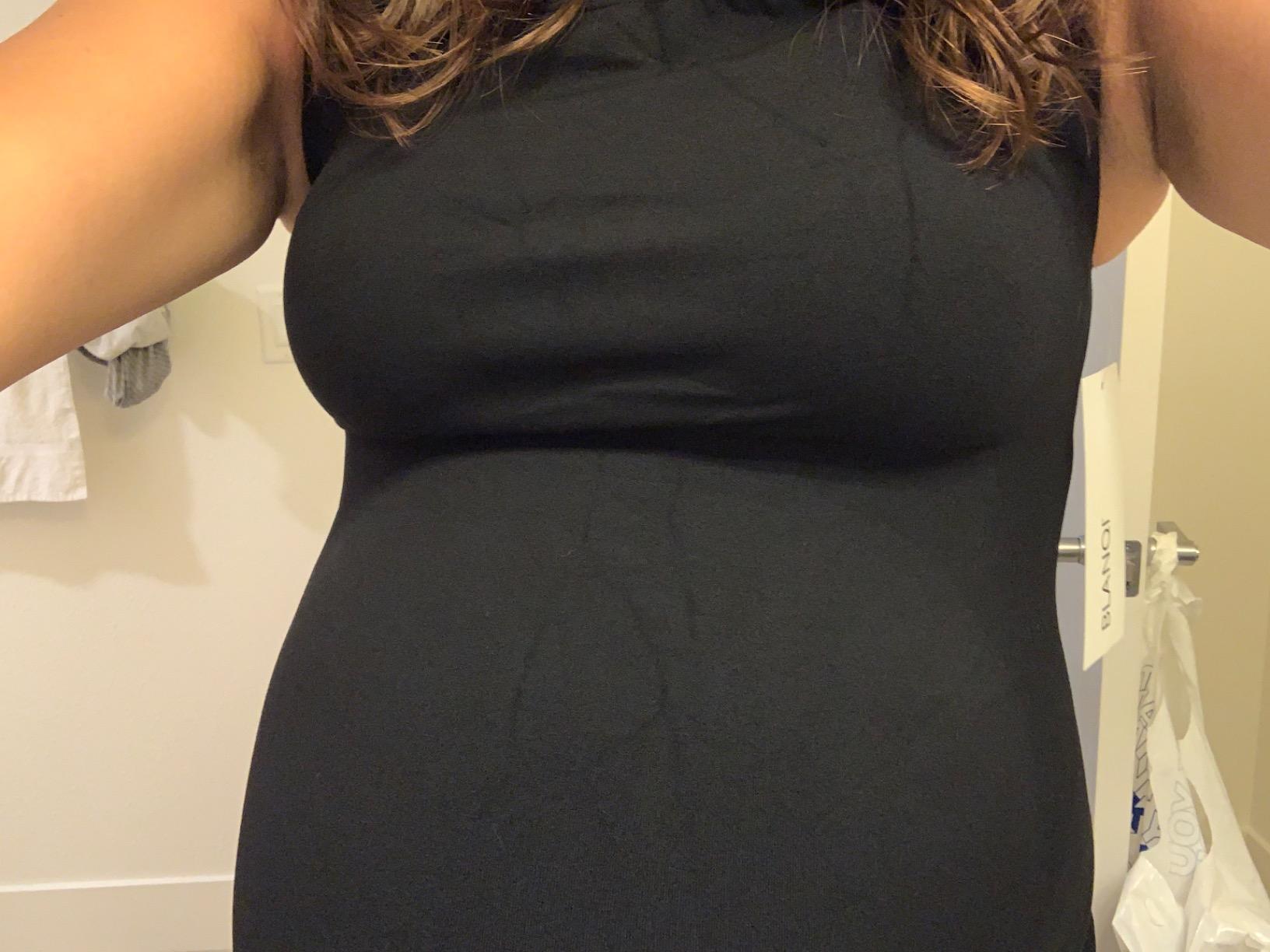 BLANQI Everyday Maternity Belly Support Tanktop (Large, Deepest Black) customer photo 2