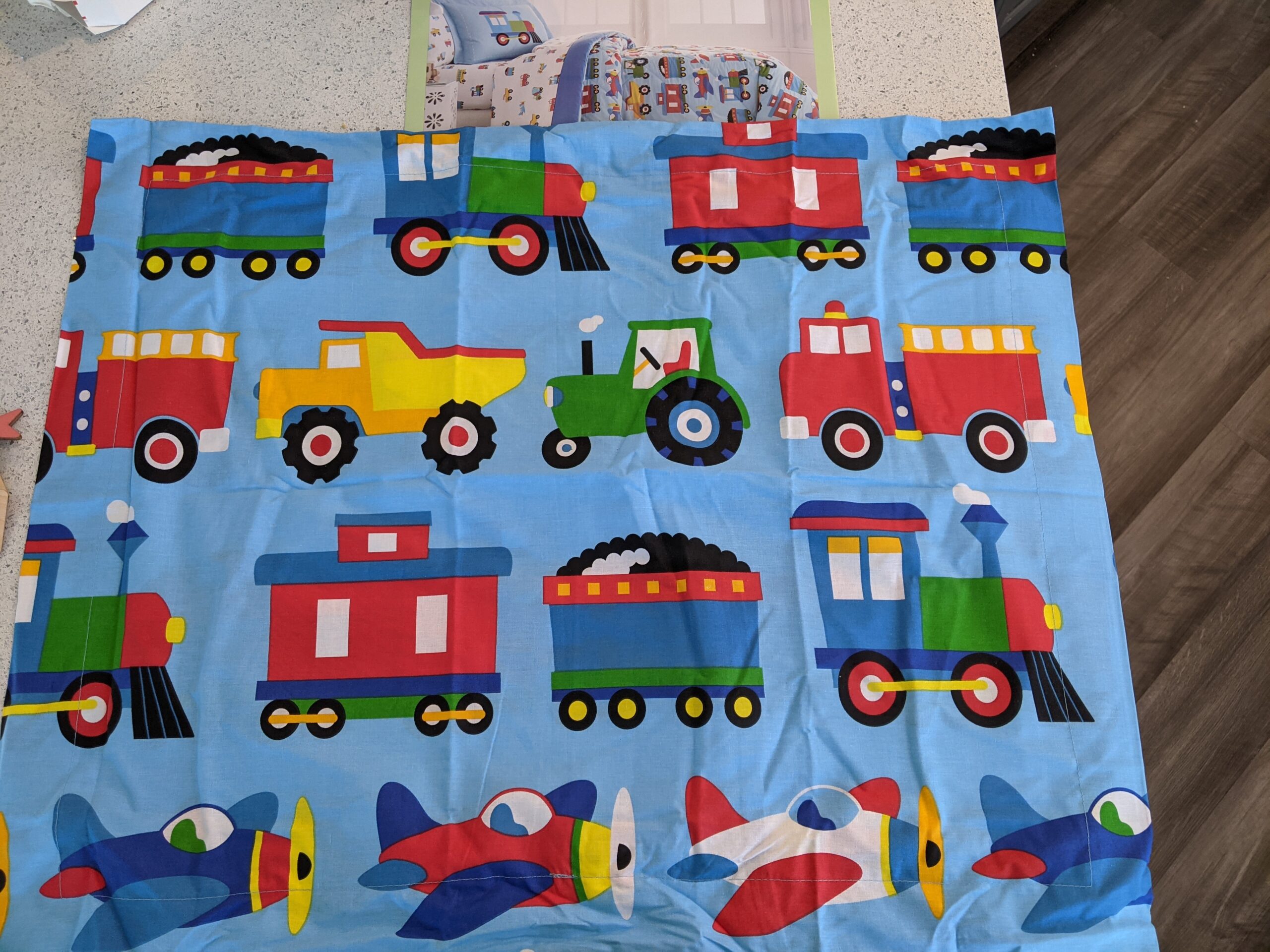 Wildkin Kids Cotton Twin Comforter Set - Lightweight, Fits Twin Mattress, One Pillow Sham Included - Trains, Planes, and Trucks customer photo 2