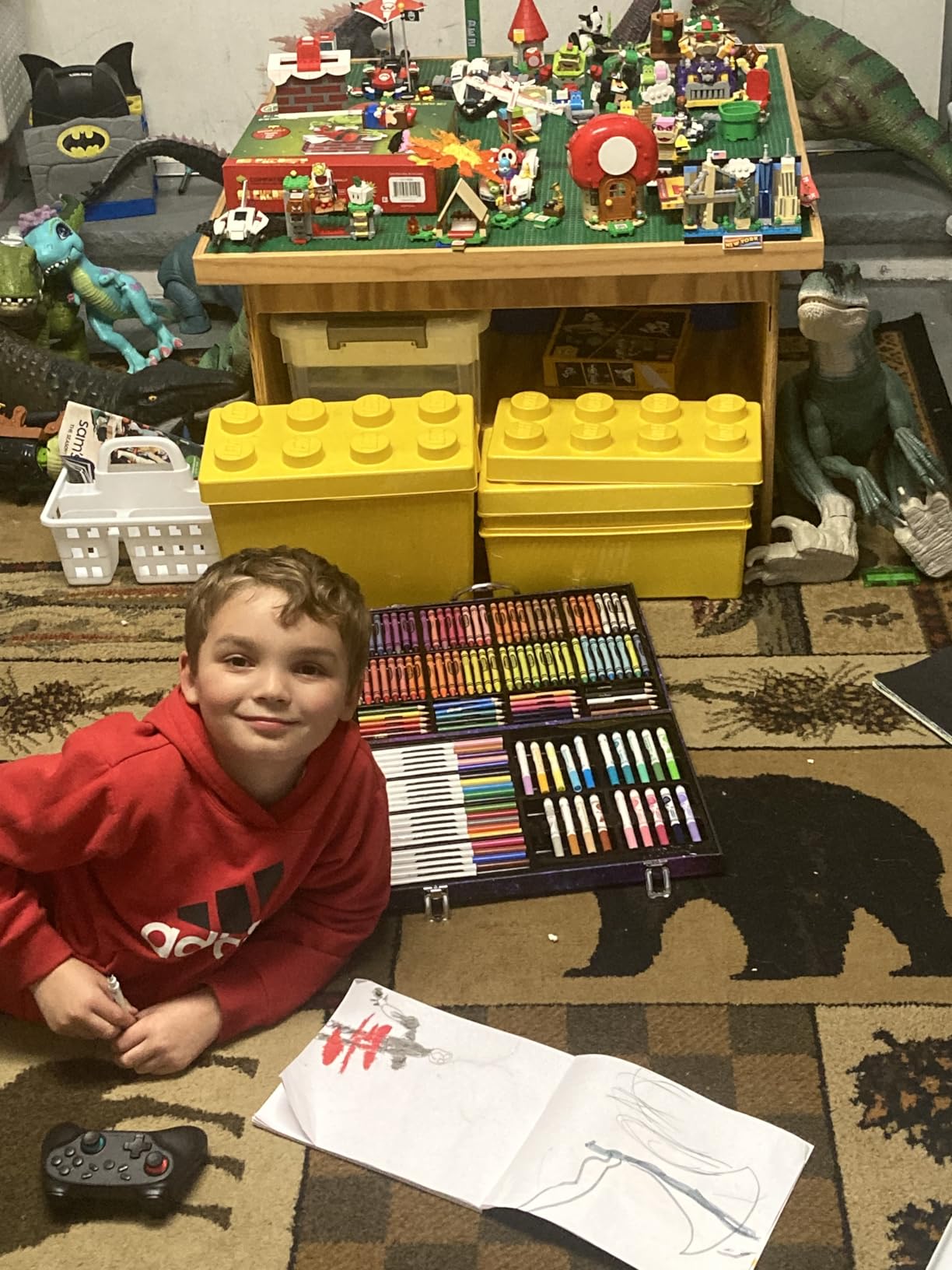 LEGO Classic Medium Creative Brick Box 10696 Building Toy Set - Featuring Storage, Includes Train, Car, and a Tiger Figure, and Playset for Kids, Boys, and Girls Ages 4-99 customer photo 2