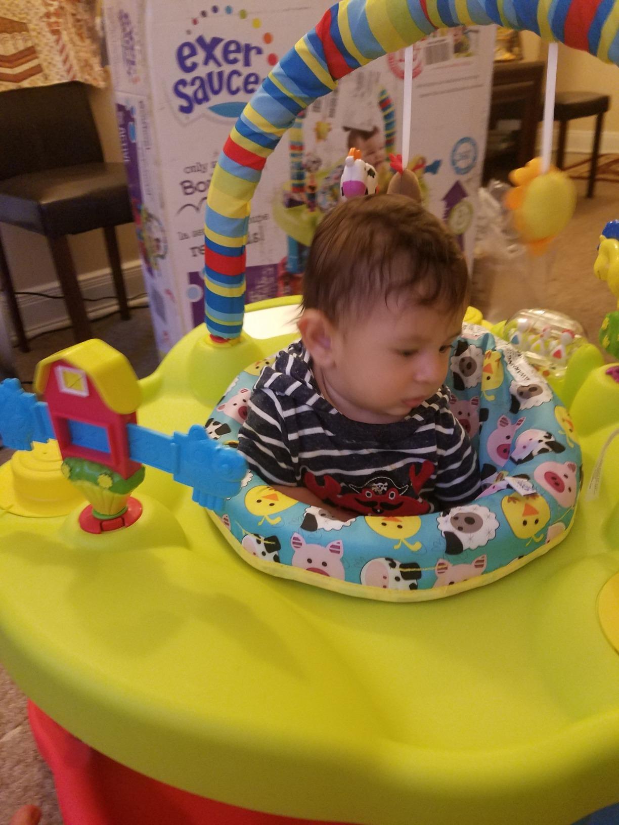 Evenflo Exersaucer Bouncing Activity Saucer, Sweet Tea Party customer photo 2