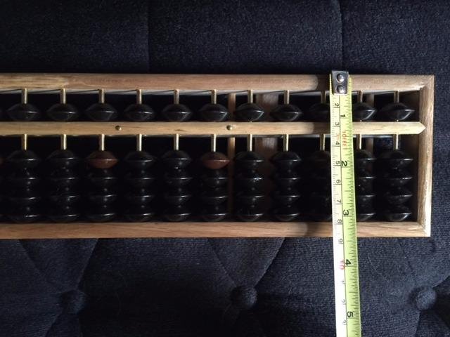 Yellow Mountain Imports Vintage Style Wooden Abacus - 13.9 Inches - Professional 17 Column Soroban Calculator with Reset Button customer photo 1