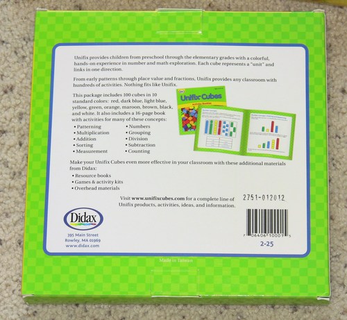 Didax Educational Resources Unifix Cubes Set (100 Pack) customer photo 1