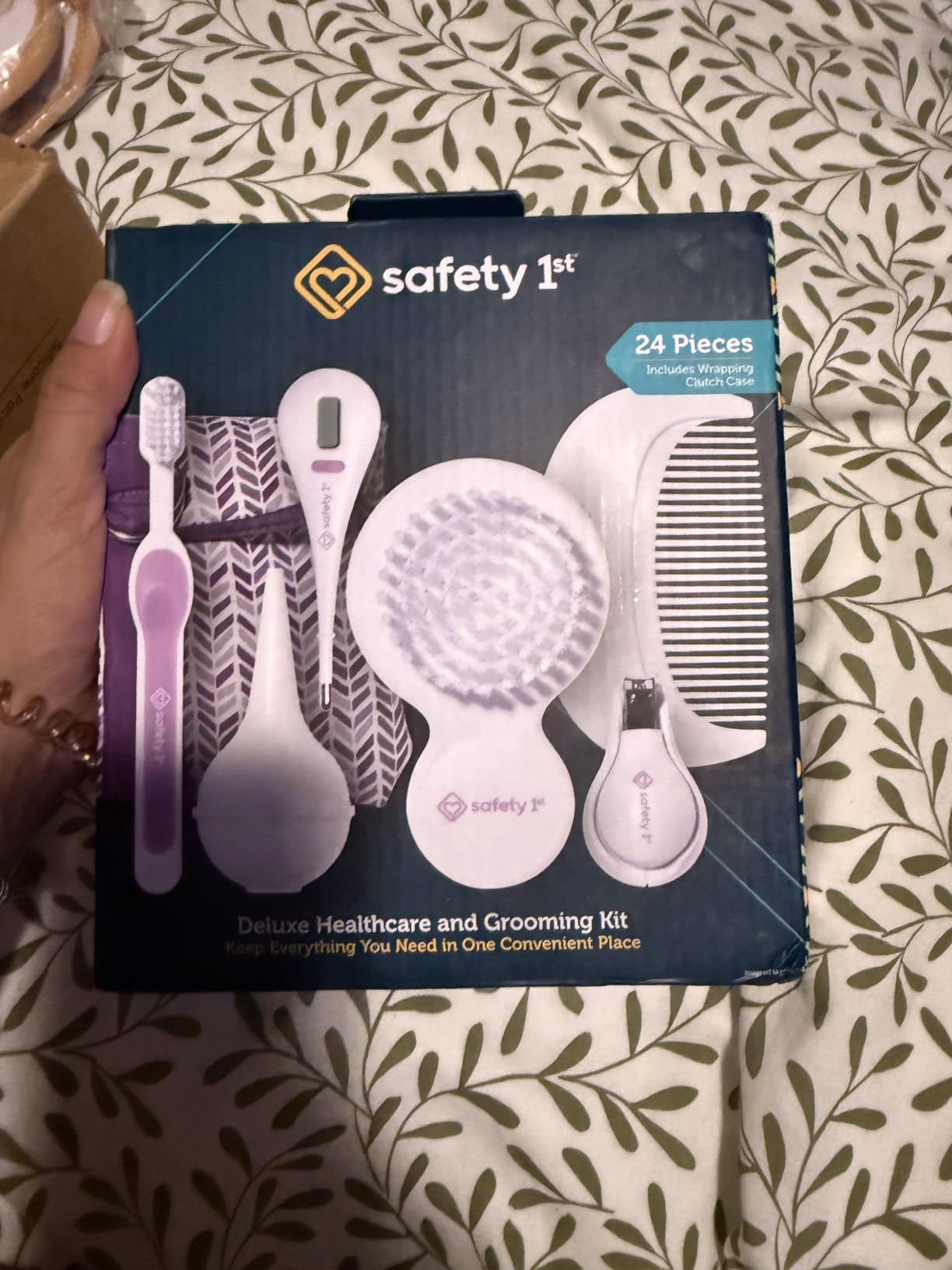 Safety 1st Deluxe Baby Healthcare and Grooming Kit, Arctic Blue, Newborn Baby Essentials, 25 Pieces customer photo 1