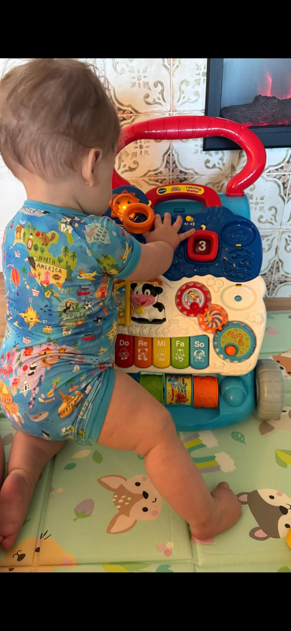 VTech Sit-to-Stand Learning Walker (Frustration Free Packaging), Lavender customer photo 2