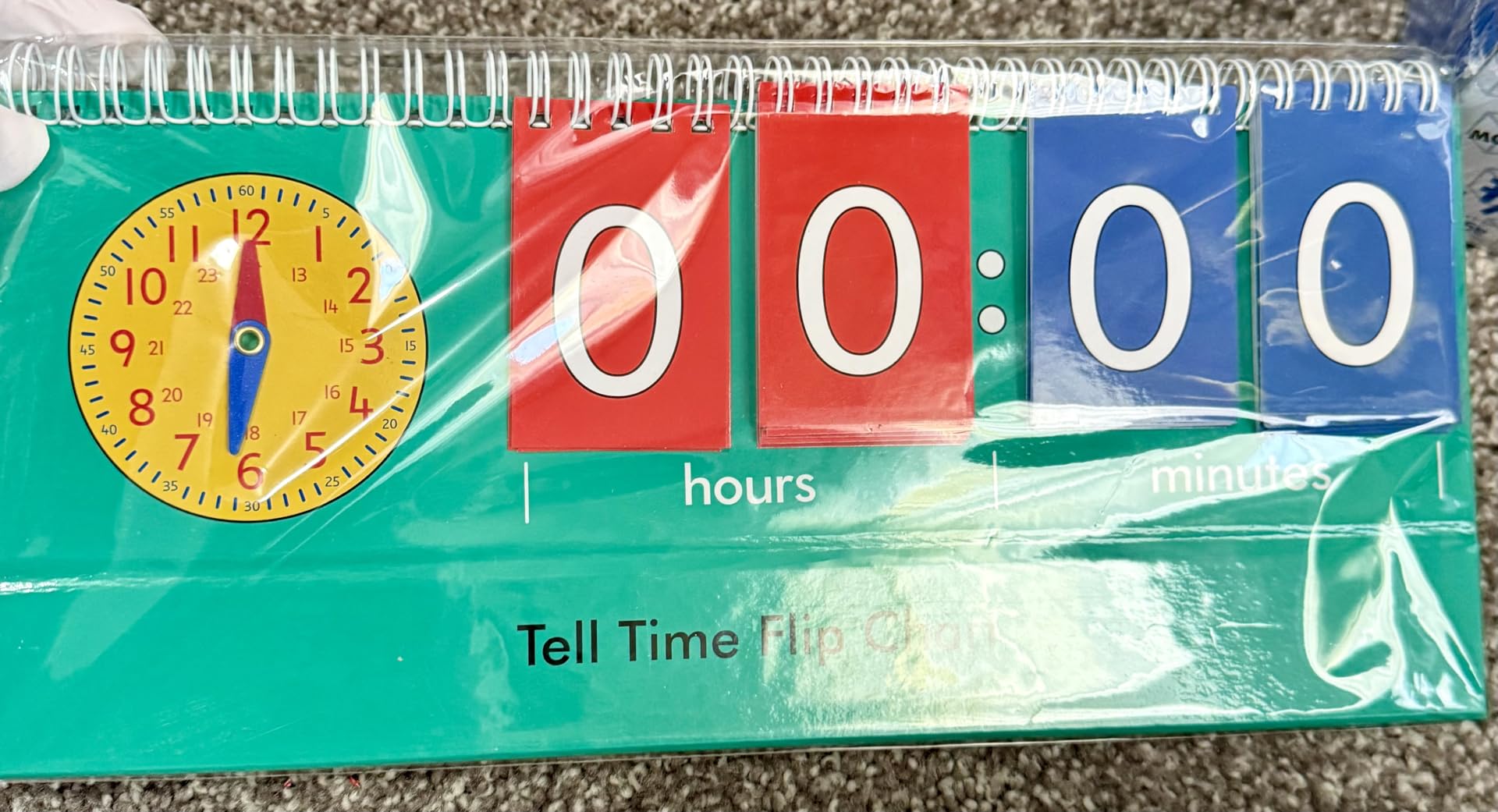 edxeducation Time Flip Chart | Teaching Clock for Kids | Learn to Tell Time with Analog and Digital Formats customer photo 1