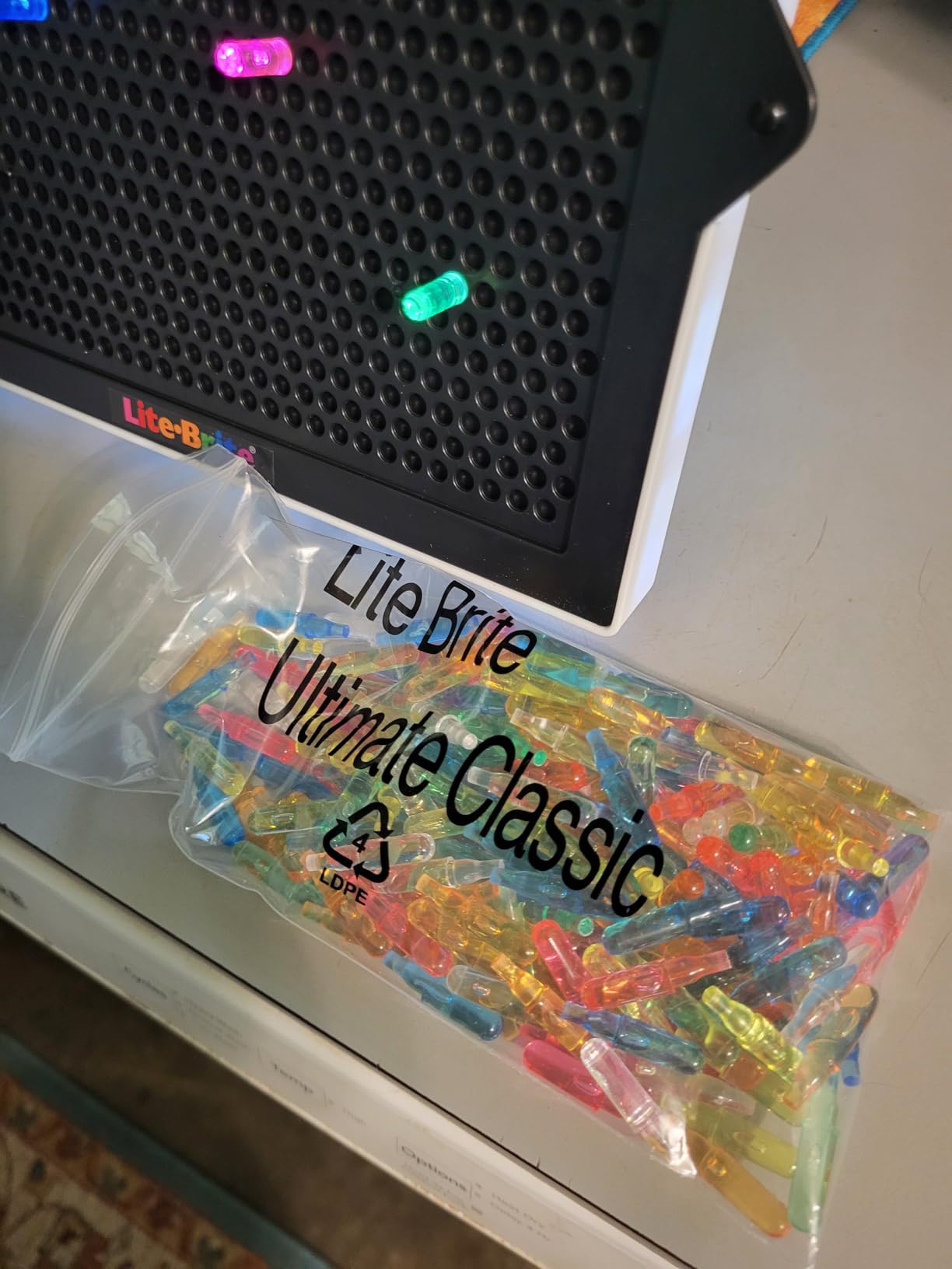 Lite Brite Classic, Favorite Retro Toy - Create Art with Light, STEM, Educational Learning, Holiday, Birthday, Gift, Boys, Kid, Toddler, Girls Age 4+ customer photo 1