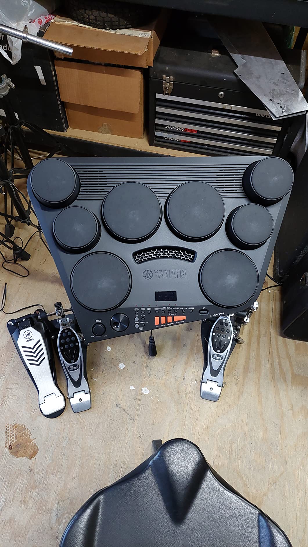 Yamaha DD-75 Portable Digital Drums with 2 Pedals and Drumsticks customer photo 1