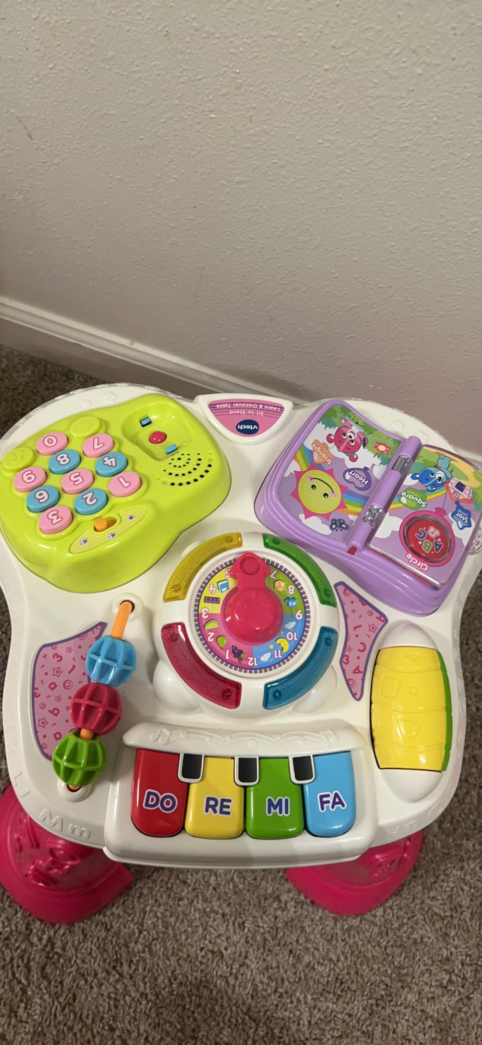 VTech Sit-to-Stand Learn and Discover Table, Pink customer photo 1