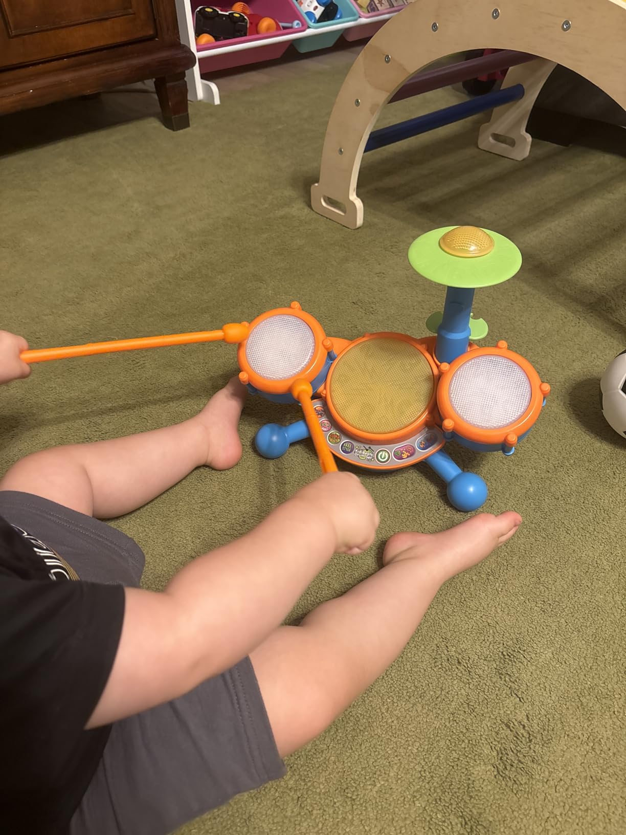 VTech KidiBeats Drum Set (Frustration Free Packaging), Orange customer photo 1